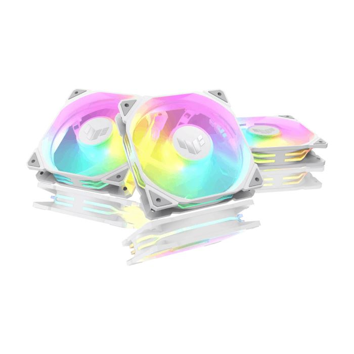 فن کیس ایسوس سفید TUF Gaming TR120 ARGB بسته سه عددی - 2