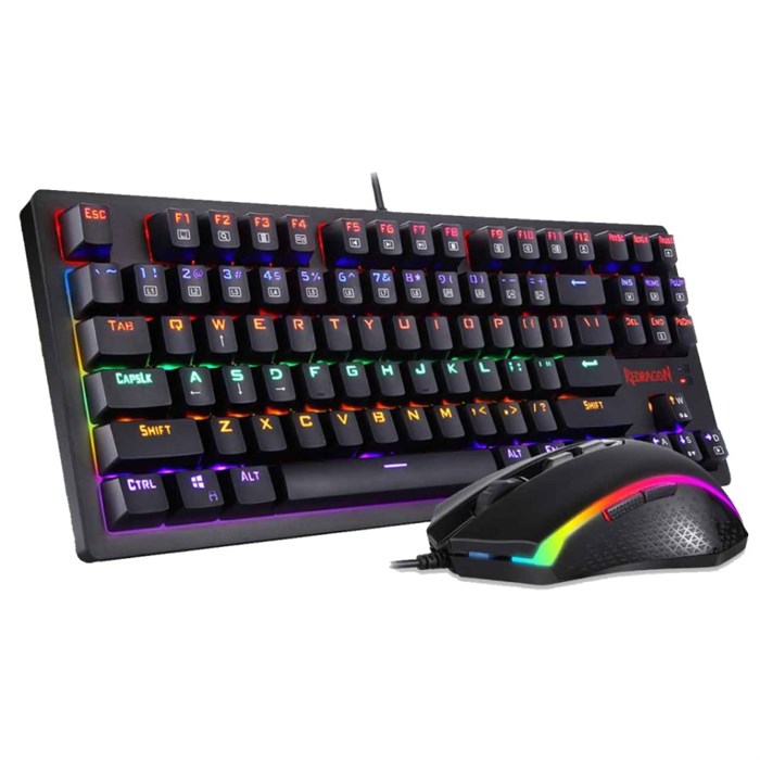 باندل گیمینگ موس و کیبورد و موس پد ردراگون مدل S107 - 2