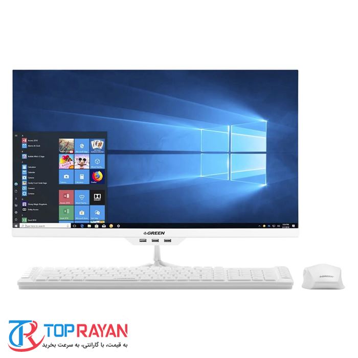 کامپیوتر همه کاره 23.8 اینچی گرین GX24-i514 پردانده Core i5 9th رم 4GB حافظه 1TB گرافیک non touch Intel  - 4