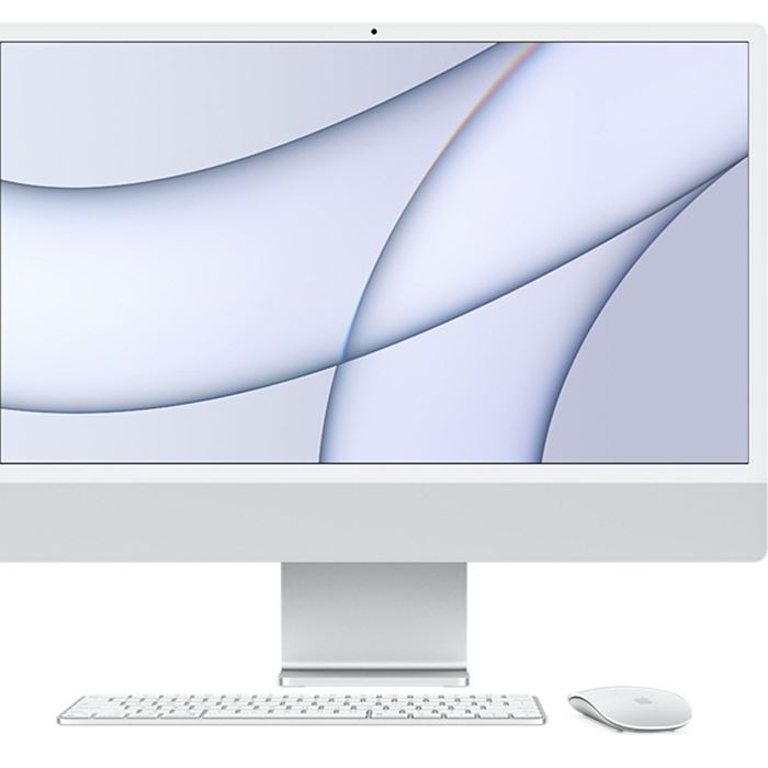 آی مک 24 اینچ اپل مدل CTO M1 chip 8-Core CPU 8-Core GPU 16GB RAM 512GB SSD نقره ای