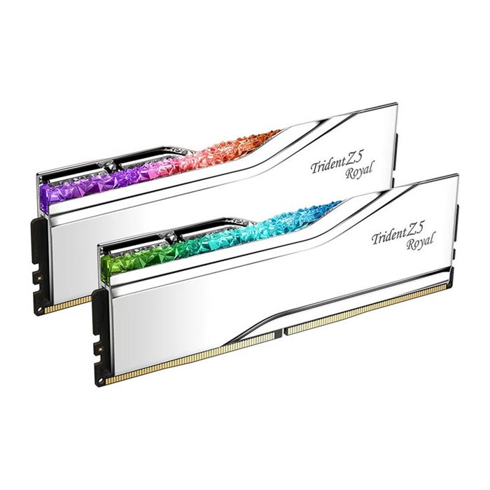 رم کامپیوتر DDR5 دو کاناله 7200 مگاهرتز CL34 جی اسکیل Trident Z5 Royal Silver RGB ظرفیت 32 گیگابایت - 4