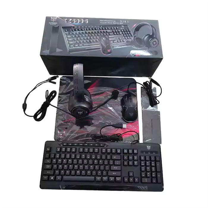 ست گیمینگ اونیکوما مدل TZ5006، سوییچ ممبران، Full-Size، نورپردازی LED RGB - 7