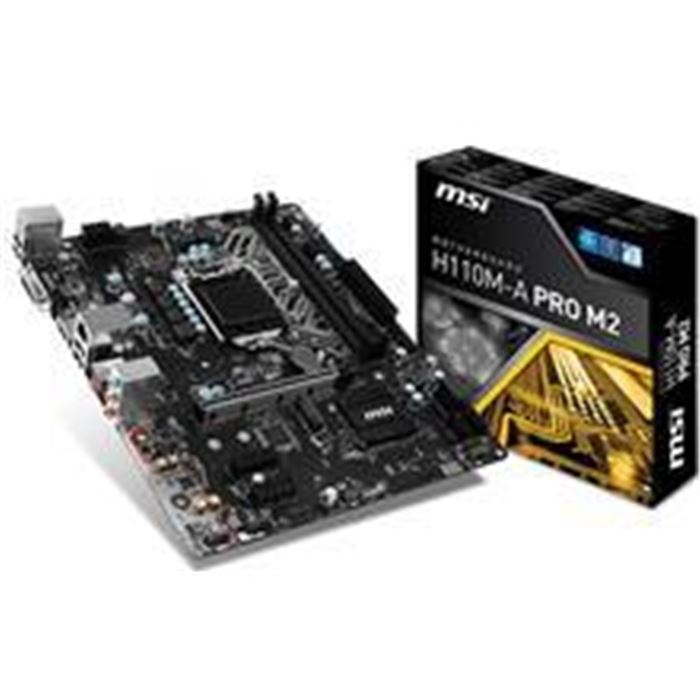 MSI H110M-A PRO M2 LGA1151 H110 Mainboard - 8