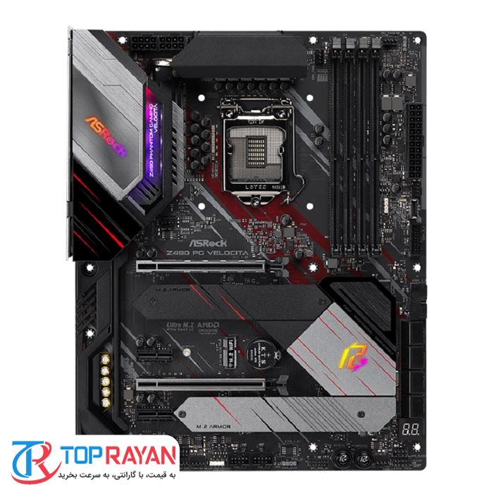 مادربرد ازراک مدل Z490 Phantom Gaming Velocita سوکت 1200 - 2