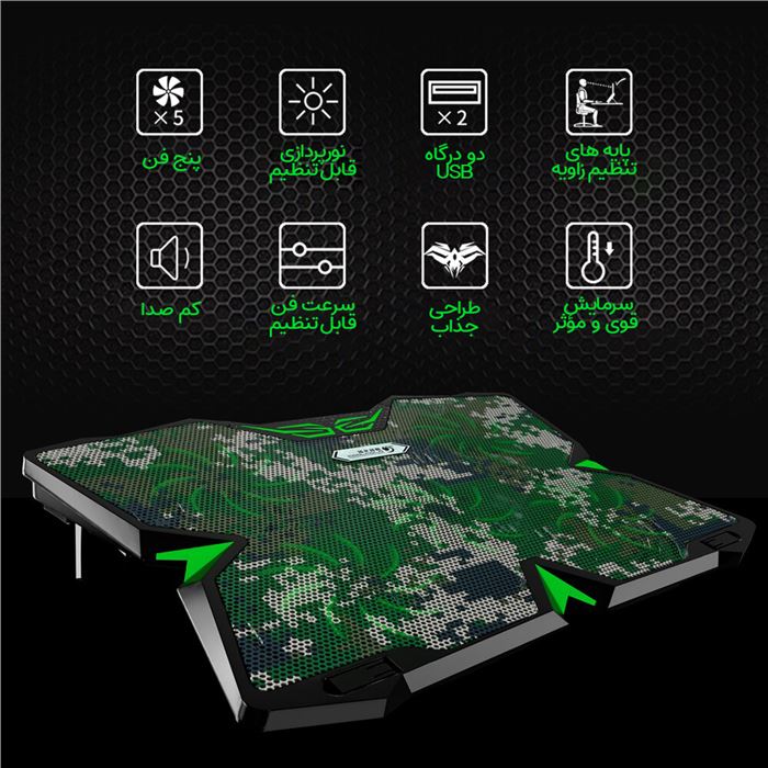 پایه خنک کننده لپ تاپ کول کلد مدل K25s - 13