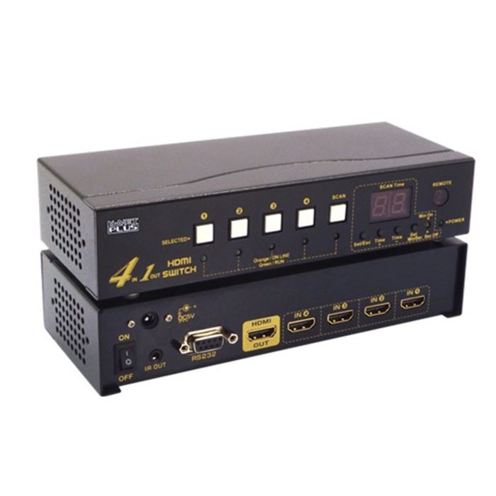 کی وی ام سوییچ ۴ پورت HDMI KVM کی نت پلاس مدل KPH۶۲۴