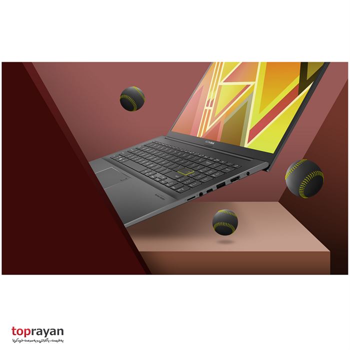 لپ تاپ 15.6 اینچ ایسوس مدل VivoBook K513EQ پردازنده Core i5 1135G7 رم 8GB حافظه 512GB SSD گرافیک Full HD 2GB MX 350 - 15