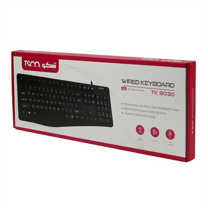 کیبورد سیمی تسکو مدل TK-8030 - 4