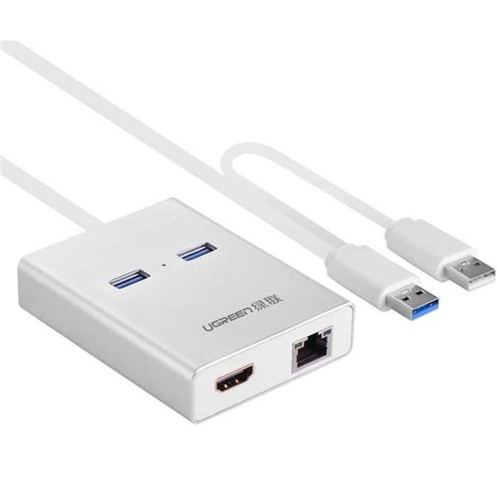 هاب مبدل USB ۳.۰ به HDMI/USB۳.۰/Ethernet یوگرین مدل ۴۰۲۵۵