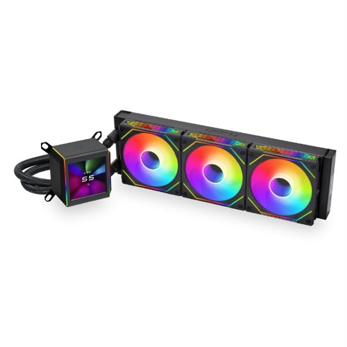کولر پردازنده مایع لیان لی مشکی مدل GA II LCD 360  - 2