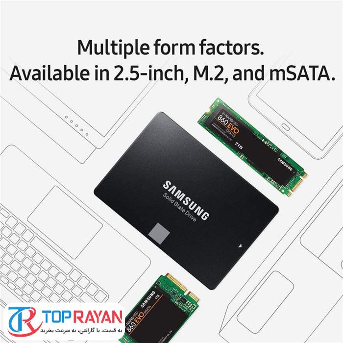 حافظه SSD اینترنال سامسونگ مدل EVO 860 2.5 Inch SATA III با ظرفیت 2 ترابایت - 4
