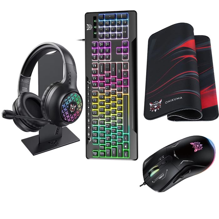 ست گیمینگ اونیکوما مدل TZ5006، سوییچ ممبران، Full-Size، نورپردازی LED RGB - 3