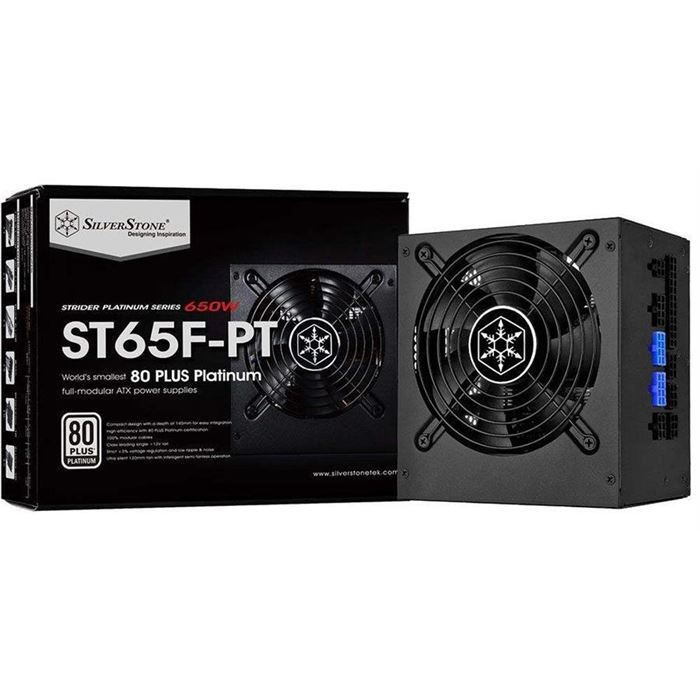 منبع تغذیه کامپیوتر سیلوراستون مدل Strider Platinum SST-ST۶۵F-PT