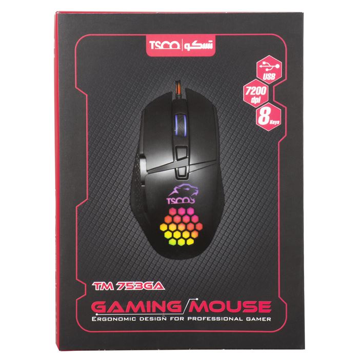 ماوس مخصوص بازی تسکو مدل TM 753 GA - 11