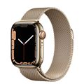 Apple Watch Series 7 GPS 41mm Gold Stainless Steel Case with Milanese Loop
