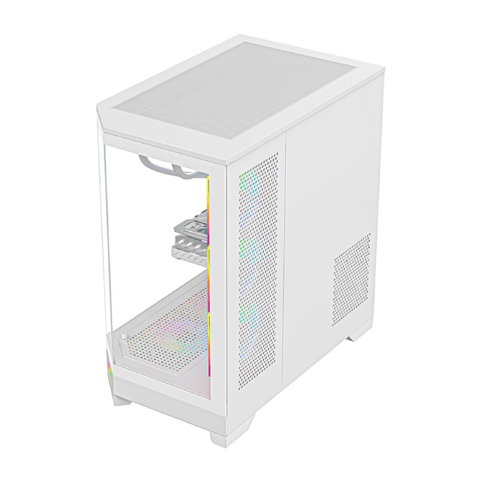 کیس گیمینگ سفید اوست مدل GT-AQ1-MW - 7