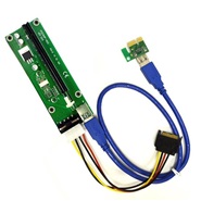 تصویر PCIE 1x to 16x Ver006 Riser Card USB 3.0 Adapter Extender