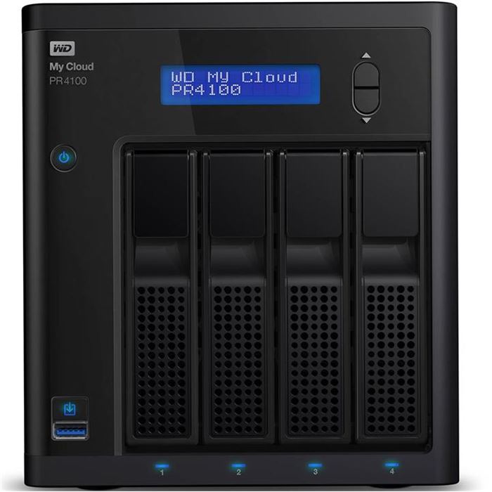 ذخیره ساز تحت شبکه وسترن دیجیتال مدل WD My Cloud PR4100 WDBNFA0160KBK 4-Bay ظرفیت 16 ترابایت - 5