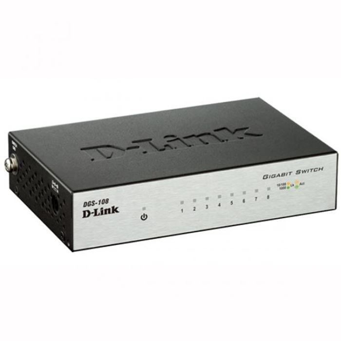 سوئیچ 8 پورت گیگ دی-لینک DGS-108 - 5