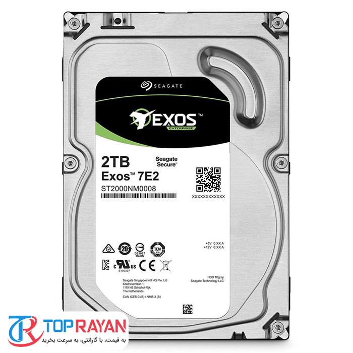 هارد اینترنال سیگیت مدل ST۲۰۰۰NM۰۰۰۸ Exos ۷E۲ با ظرفیت ۲ ترابایت - 4