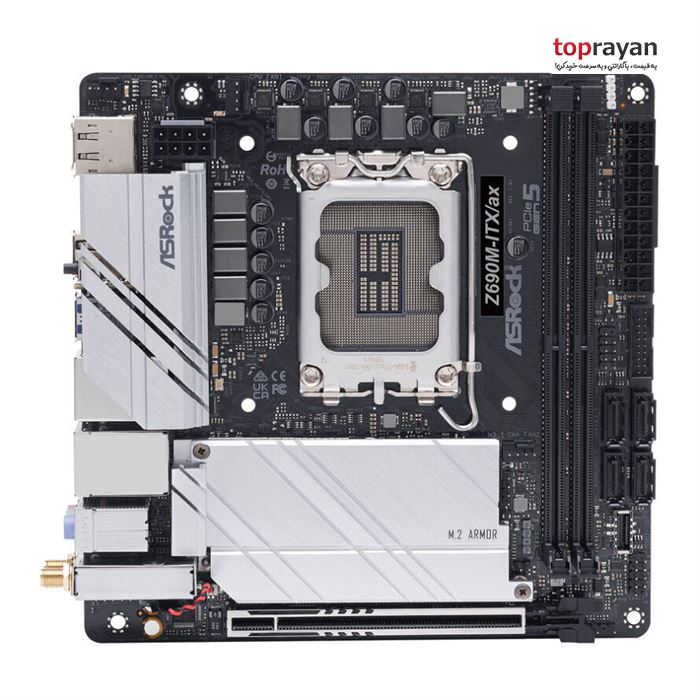 مادربرد ازراک مدل Z690M-ITX/ax سوکت 1700 - 2