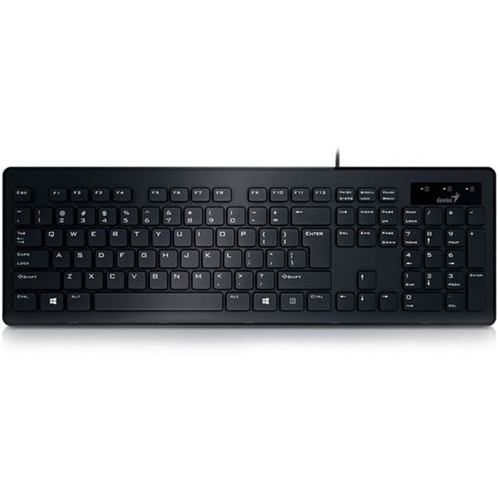 صفحه کلید باسیم جنیوس مدل اسلیم استار 130 - 5
