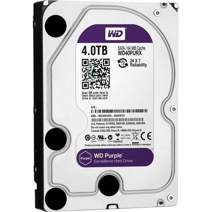 هارددیسک اینترنال وسترن دیجیتال سری Purple ظرفیت 4TB - 4