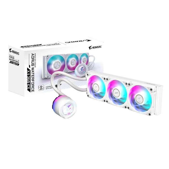 خنک کننده مایع پردازنده گیگابایت مدل AORUS Waterforce X II 360 ICE - 5