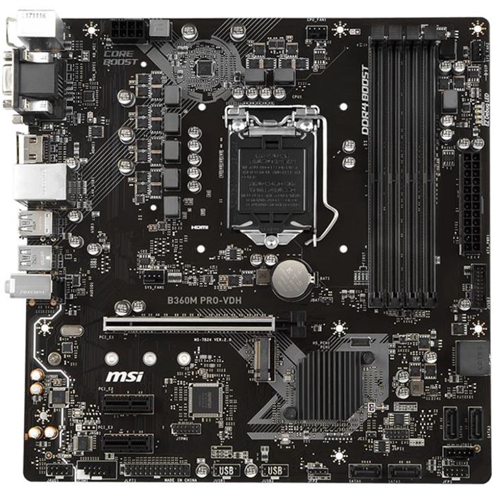 MSI B360M PRO-VDH LGA 1151 Motherboard - 3
