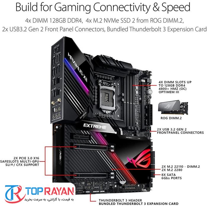 مادربرد ایسوس مدل ROG MAXIMUS XII EXTREME - 5