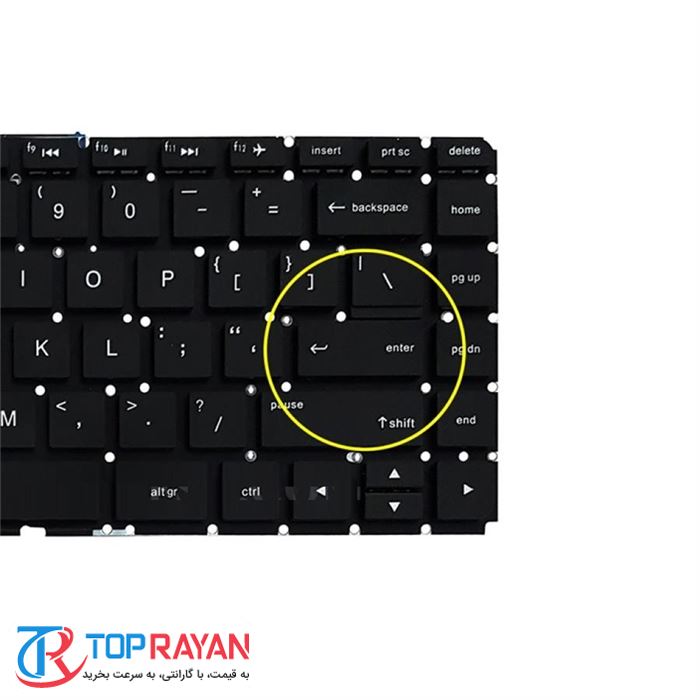 کیبورد لپ تاپ اچ پی Compaq 14-AC مشکی اینترکوچک بدون فریم - 3