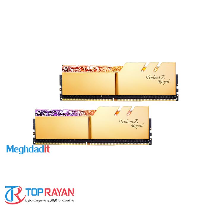 رم دسکتاپ دوکاناله جی اسکیل تریدنت زد رویال با فرکانس 4800 مگاهرتز و حافظه 32 گیگابایت - 4