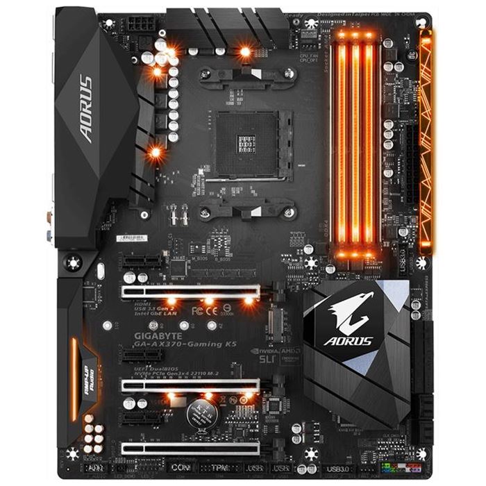 GIGABYTE GA-AX370-Gaming K5  (rev. 1.0) Motherboard - 6
