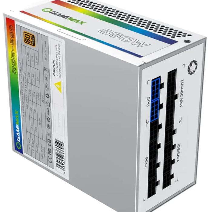 پاور گیم‌مکس 850 وات GAMEMAX RGB-850 White Gold Full Modular - 5