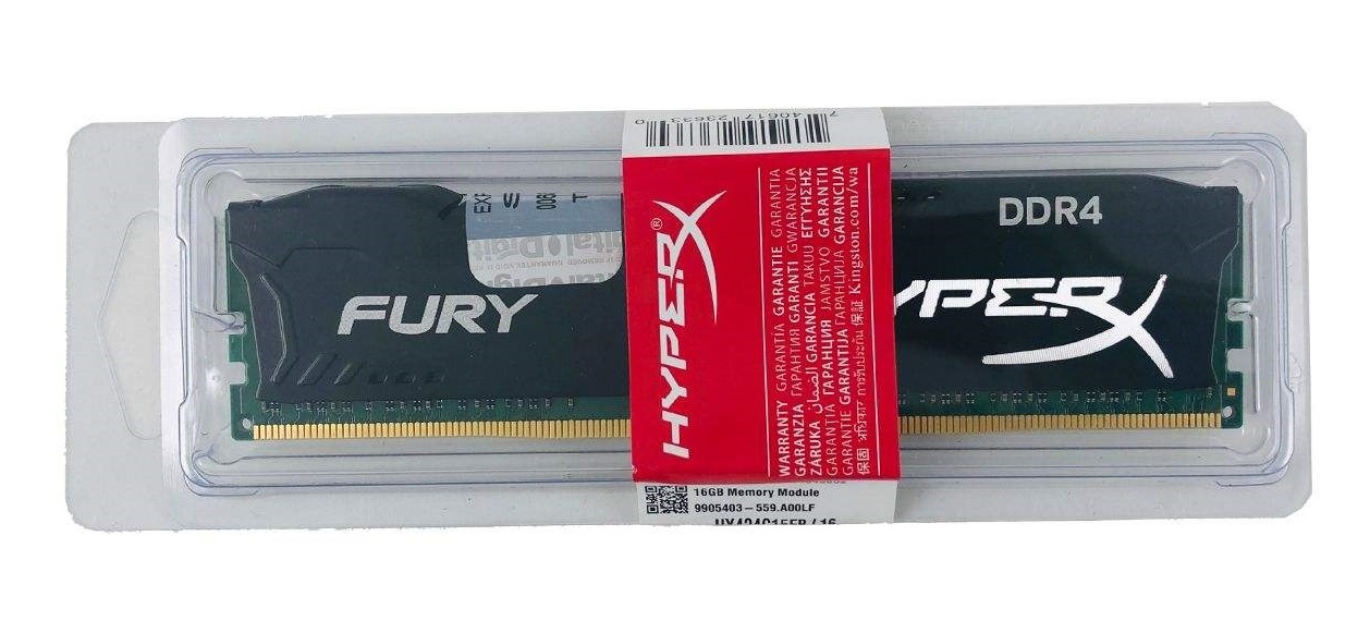 رم کینگستون سری HyperX Fury با ظرفیت 4 گیگابایت و فرکانس 2400 مگاهرتز