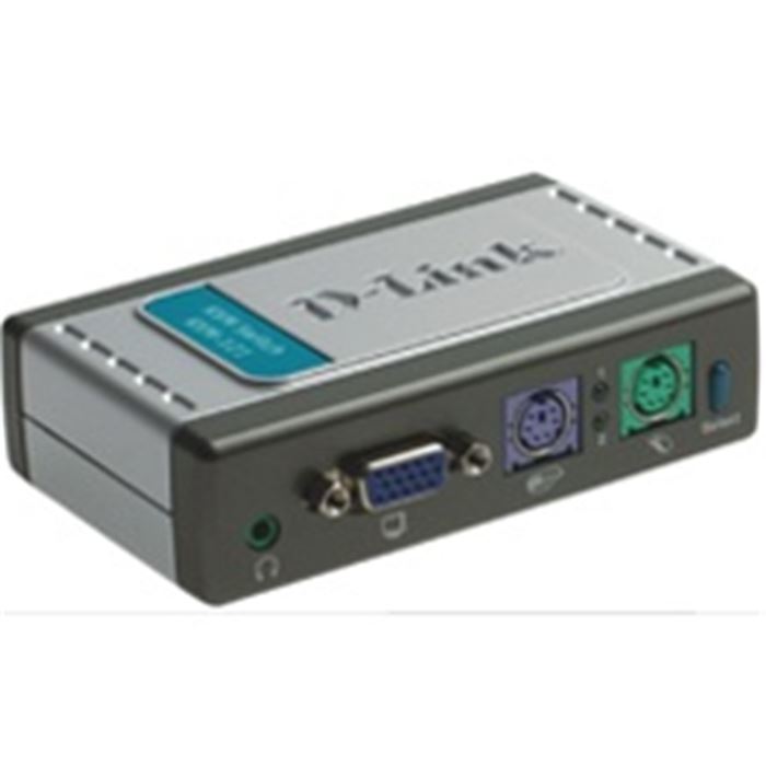 سوییچ 2 پورت KVM همراه با پشتیبانی از صدای دی-لینک مدل KVM-121