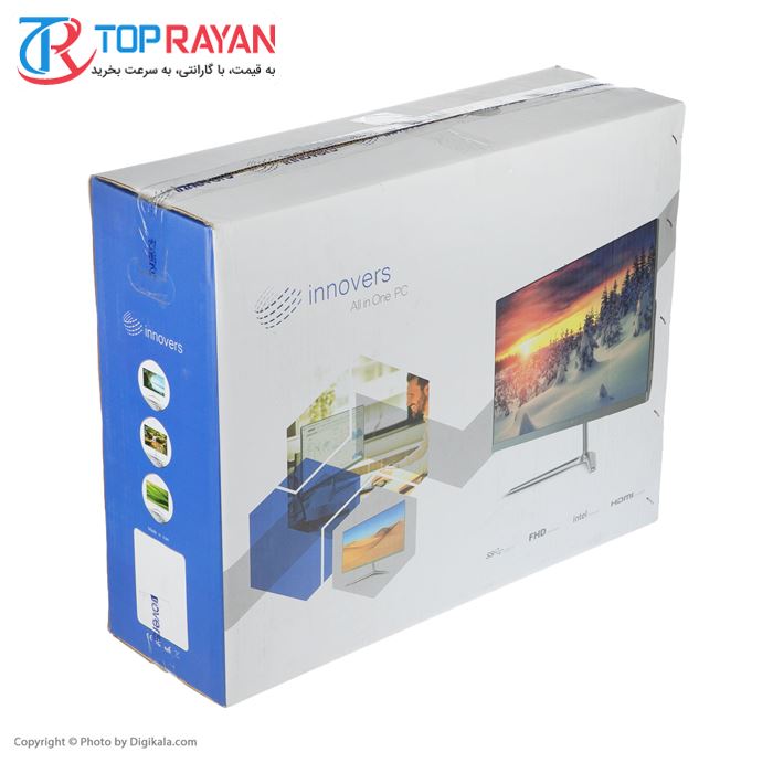 کامپیوتر آماده 24 اینچی اینوورس مدل A2412W پردازنده Core i7 8700 رم 8GB حافظه 1TB گرافیک intel - 2