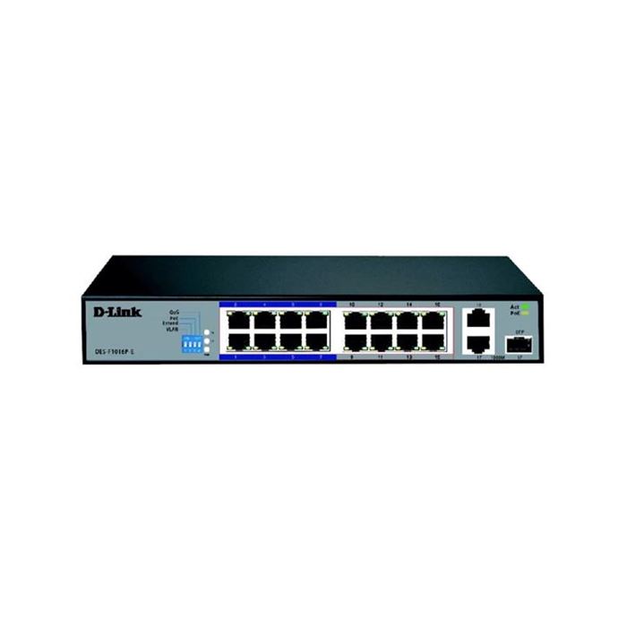 سوئیچ 16 پورت دی لینک DES-F1016P-E - 2