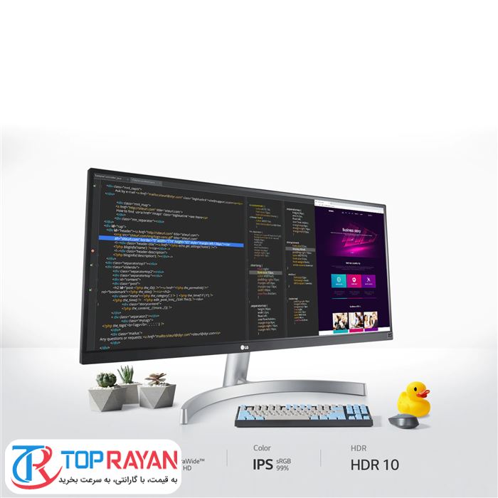 مانیتور ال جی مدل 29WN600-W سایز 29 اینچ - 2