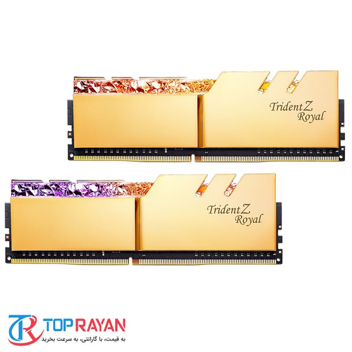 رم کامپیوتر RAM جی اسکیل دو کاناله مدل Trident Z Royal RG DDR4 4266MHz CL17 Dual ظرفیت 32 گیگابایت - 2