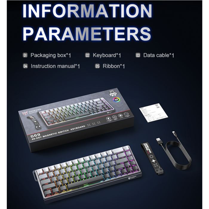 کیبورد گیمینگ اونیکوما مدل G69 - 14