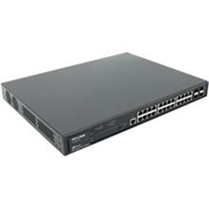 سوییچ مدیریتی گیگابیتی 24 پورت PoE Plus تی پی-لینک به همراه 4 پورت Combo SFP مدل TL-SG3424P