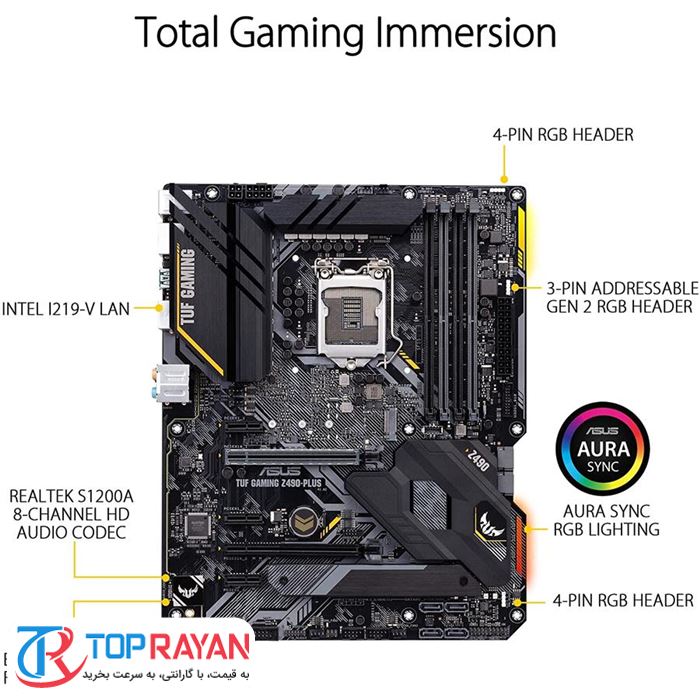 مادربرد ایسوس TUF GAMING Z490-PLUS - 3