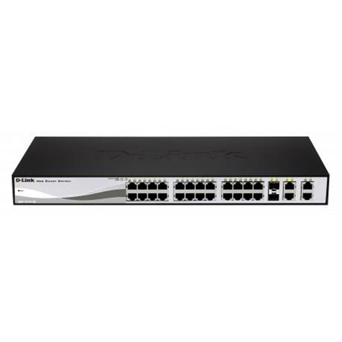 سوییچ 28 پورت مگابیتی و اسمارت دی-لینک مدل DES-1210-28P همراه با چهار پورت گیگابیتی - 3