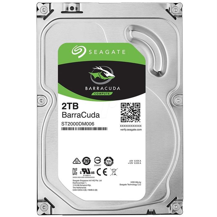 هارد اینترنال سیگیت سری BarraCuda مدل ST2000DM008 ظرفیت 2 ترابایت
