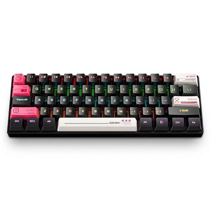 کیبورد گیمینگ اونیکوما مدل G55 RGB، مکانیکال سوییچ قهوه‌ای، Tenkeyless، نورپردازی RGB - 2