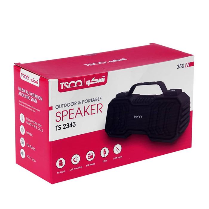 اسپیکر بلوتوثی قابل حمل تسکو مدل TS 2343 - 5