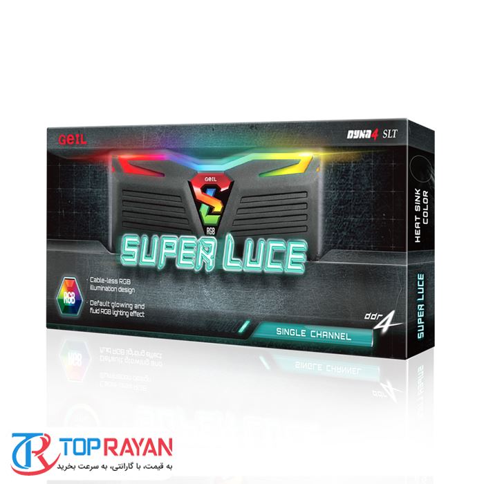 رم کامپیوتر ژل سری Super Luce RGB Lite با حافظه ۸ گیگابایت و فرکانس ۲۴۰۰ مگاهرتز - 2