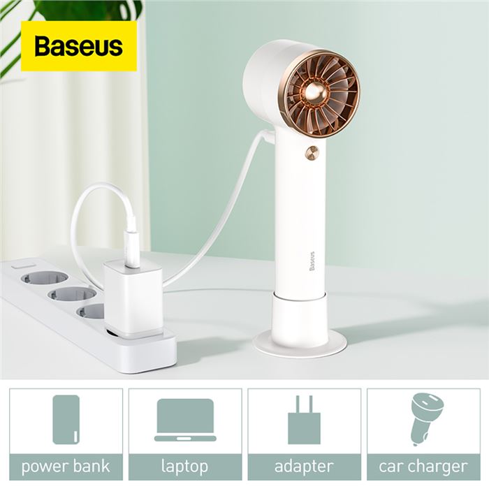 پنکه دستی قابل شارژ باسئوس Baseus Flyer Turbine Handheld Fan - 5