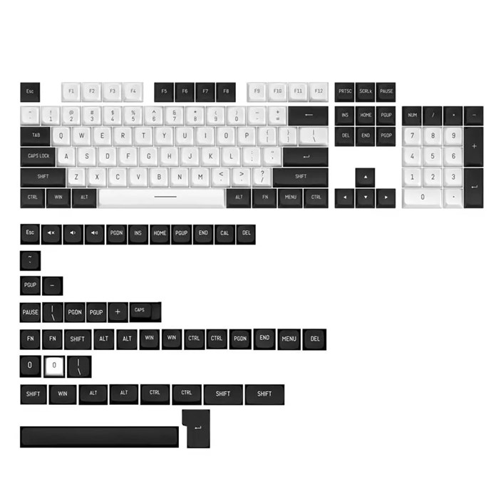 مجموعه کامل کلید کیبورد مکانیکال ردراگون مدل A143 PBT   - 2